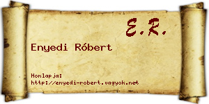 Enyedi Róbert névjegykártya